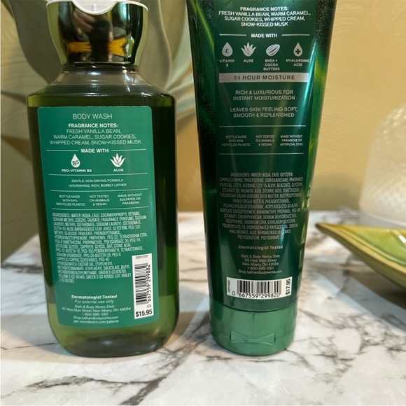 Bath & Body Works Vanilla Bean Noel HYDRATION
body cream and Body Wash Set - Picture 2 of 5